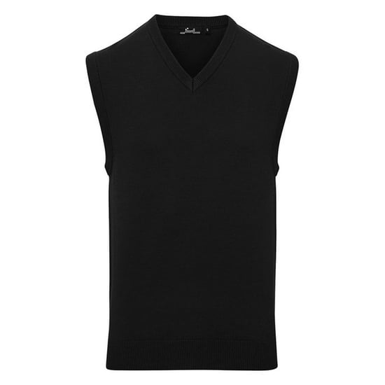 Premier - Pullover-Weste für Herren Ärmellos (Schwarz) - Image 1