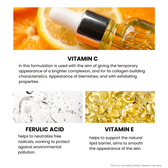 MD Formula P.H.D Anti-Aging Serum 30ml Vitamin C 3%, Ferulasäure 1%, Vitamin E 1% - Image 3