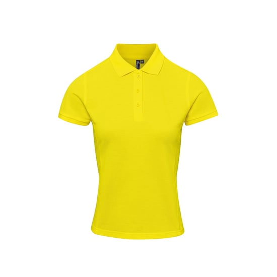 Premier Damen Polo-Shirt Coolchecker mit CoolPlus (Gelb) - Image 1
