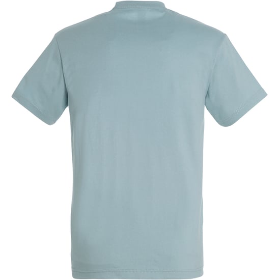 SOLS Mens Imperial Heavyweight Short Sleeve T-Shirt (Eisblau) - Image 2
