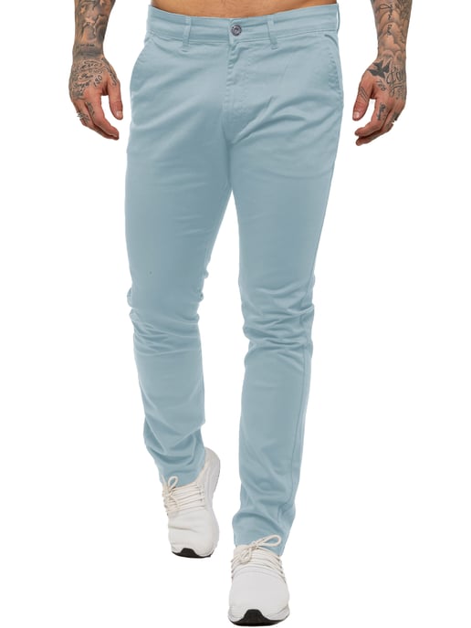 Enzo Herren Slim Fit Stretch Chinos - Image 2
