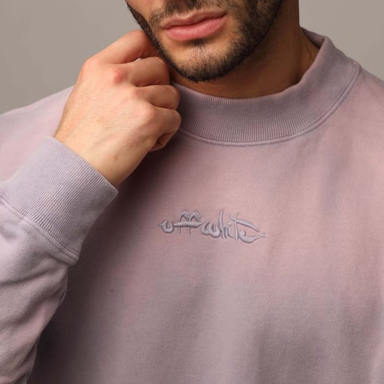 Soli Color LAUNDRY Rundhals-Sweatshirt in Violett - Image 3