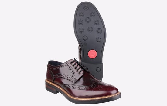 Base London Woburn Hi-Shine Brogue LEATHER Herren - Image 4