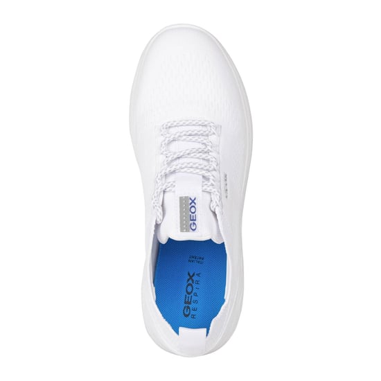 Geox D Spherica A Leder Damen Weiße Turnschuhe - Image 5