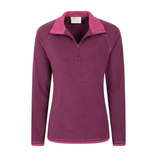 Mountain Warehouse Damen/Damen Montana Half Zip Fleece Top (Berry) - Image 4