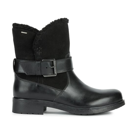 Geox D Rawelle B ABX A Rindsleder Damenstiefel In Schwarz - Image 4
