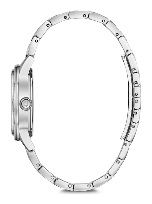 Bulova Turnstyle Damen Silber Uhr 96L260 - Image 2