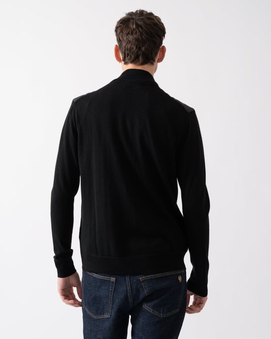Belstaff Kelbrook Mens Merino Wool Zip Cardigan - Image 4