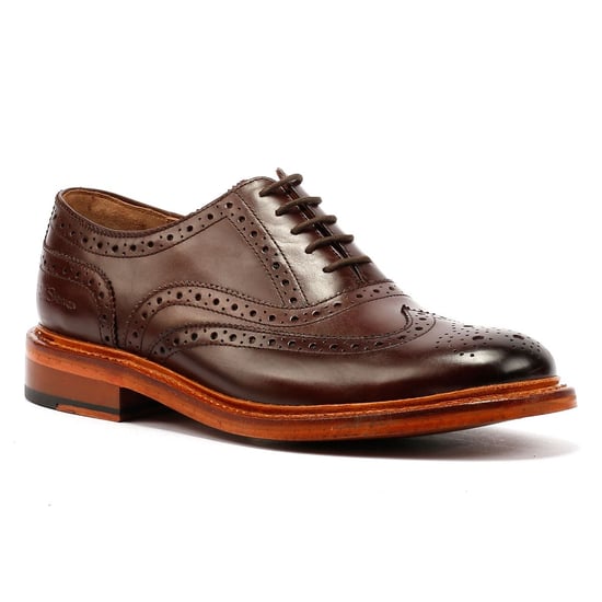 Ben Sherman Sugarman Brogue Leder Herren Braune Schnürschuhe - Image 2