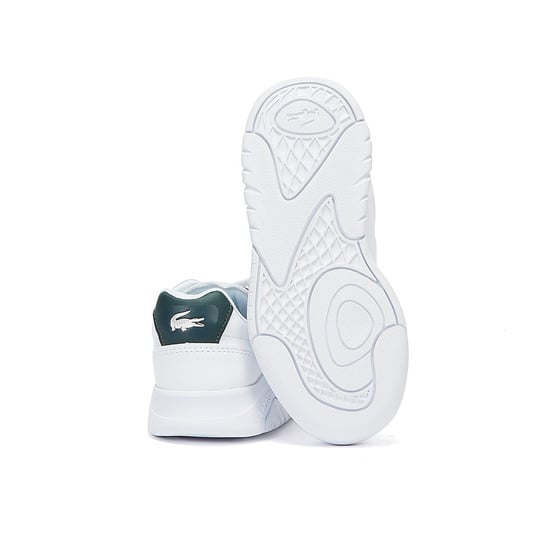 Lacoste Spiel Advance 0722 1 Junior weiß / dunkelgrün Trainer - Image 4