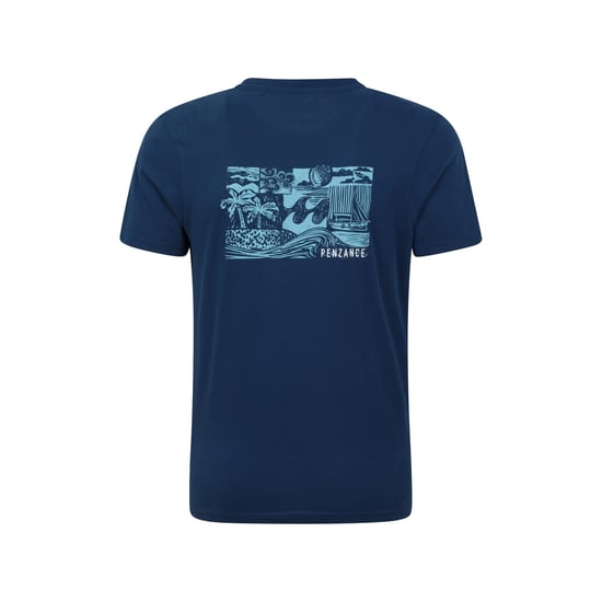 Mountain Warehouse Mens Penzance Printed Organic T-Shirt (Navy)
