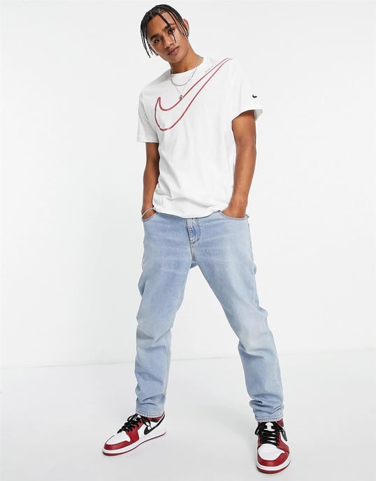 Nike Herren Sportswear T Shirt Big Logo in Weiß - Image 4