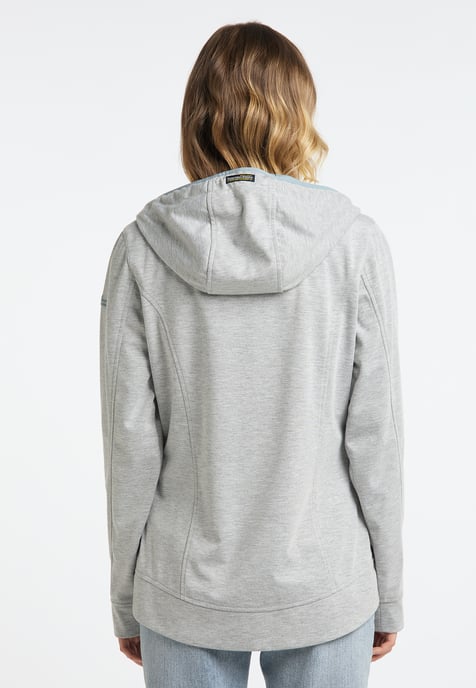 Schmuddelwedda Funktionsjacke Damen Hellgrau Melange Icemint - Image 3