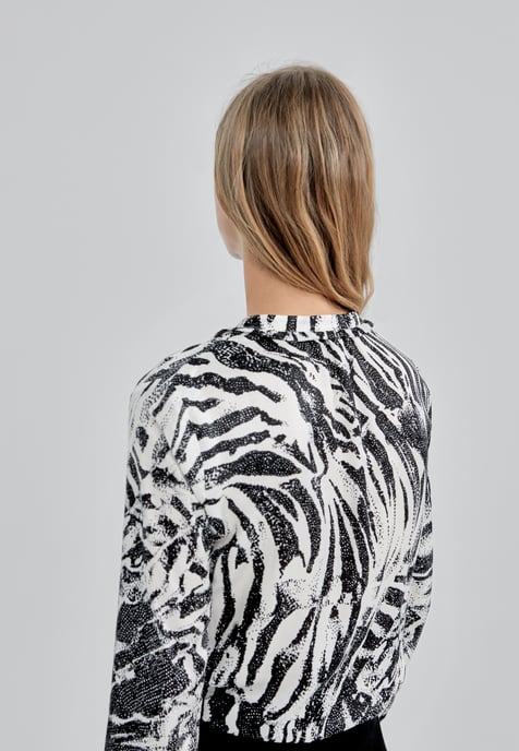 Zebra Printed Blouse