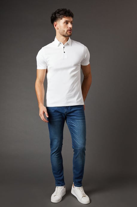 Blue Wash Skinny Fit Jeans