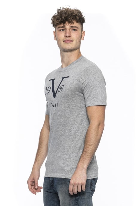 19V69 Italia Mens T-Shirt Rayan Grey