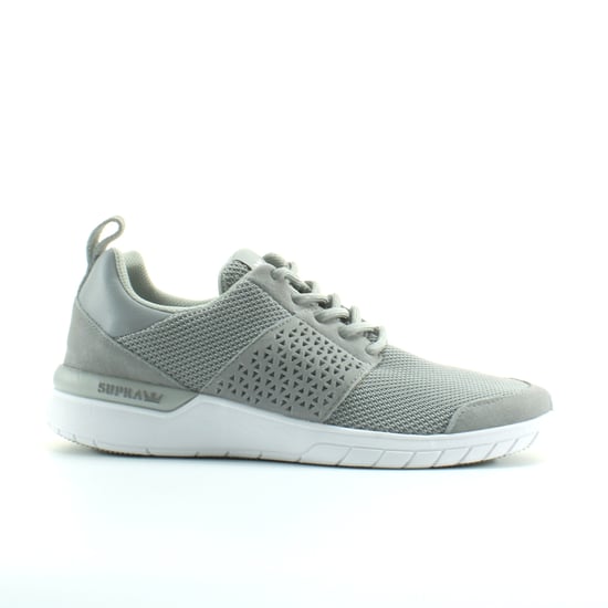 Supra Scissor Light Grey Textile Mens Lace Up Running Trainers 08027 054