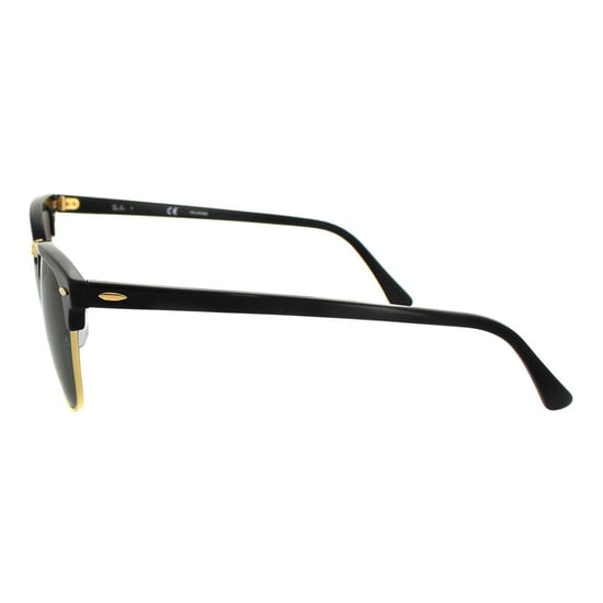 Rayban Sunglasses Clubmaster 3016 901/58 Black Green Polarized Large 51mm