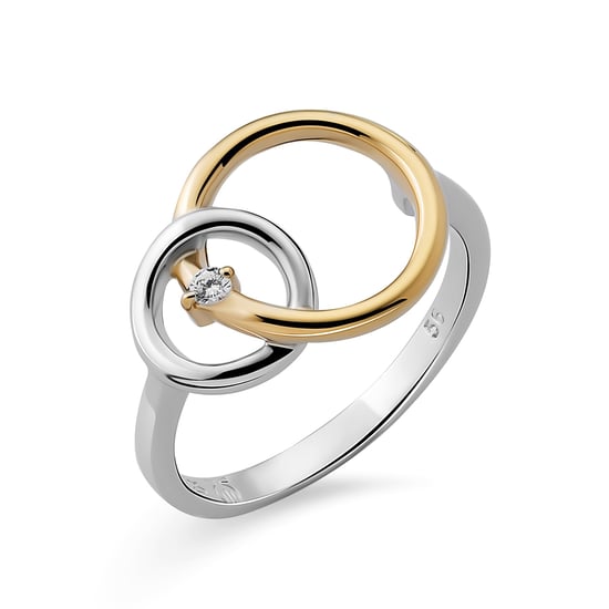 Orphelia Damen-Ring Sterling-Silber 925 – Silber/Gold ZR-7503/1 - Image 1