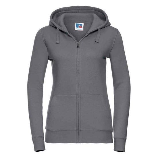 Russell - "Authentic" Kapuzenpullover Durchgehender Reißverschluss für Damen (Grau) - Image 1