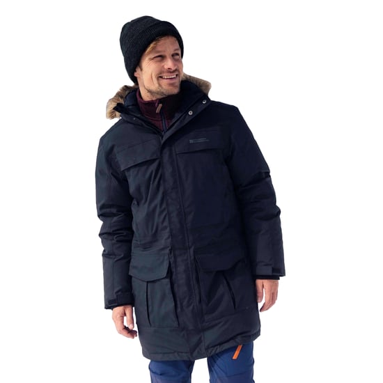 Mountain Warehouse Herren Antarctic Extreme wasserdichte Daunenjacke (Holzkohle) - Image 5