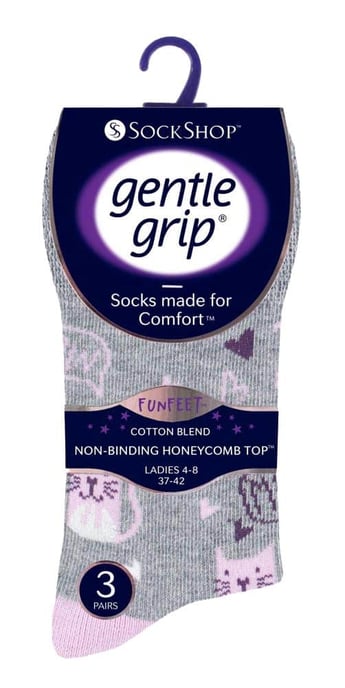 Gentle Grip - 6 Paar Damen Gentle Grip nicht elastische Socken - GG200 - Image 2