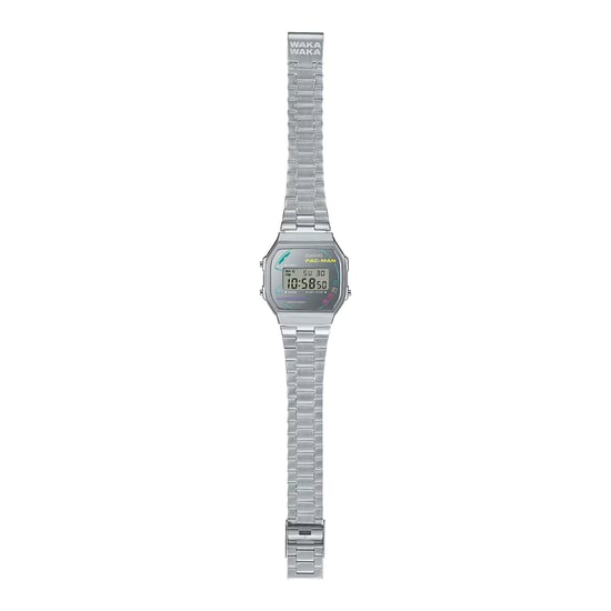 Casio Casio Collection Vintage Pac-man 45th Anniversary Silber Herren Armbanduhr A168WEPC-7AER - Image 4