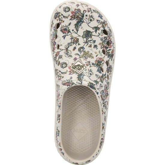 Muck Boots Muckster Lite Synthetik Hellgrau/Floral Print Clogs - Image 4