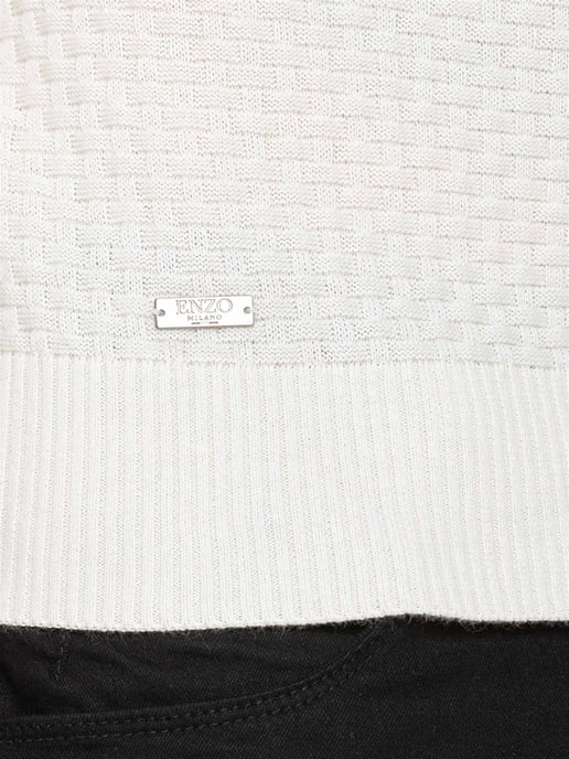 Enzo Milano | Herren Waffelstrick-Pullover - Image 3
