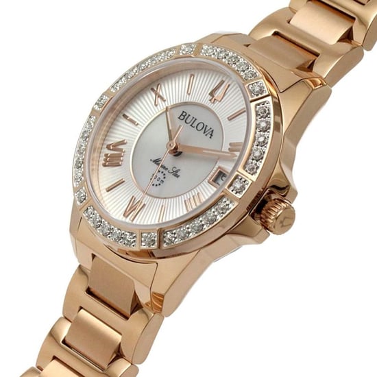 Bulova Marine Star Damenroségold Uhr 98R295 - Image 3