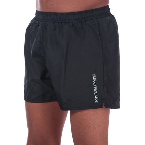 Men's Armani Ultra Light Packable Swim Shorts in Black