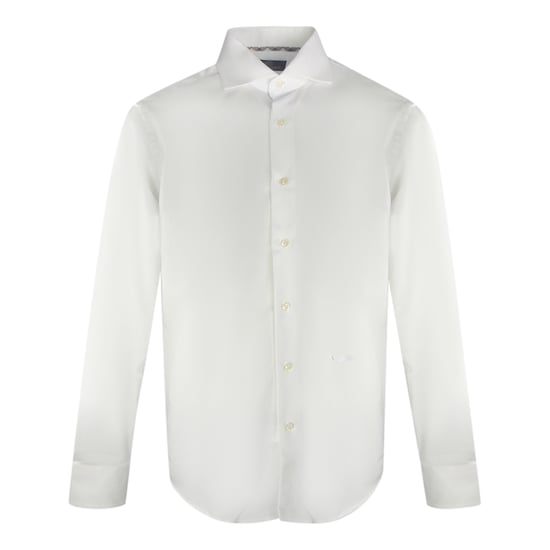 Aquascutum – Schlichtes, langärmliges weißes Hemd - Image 1