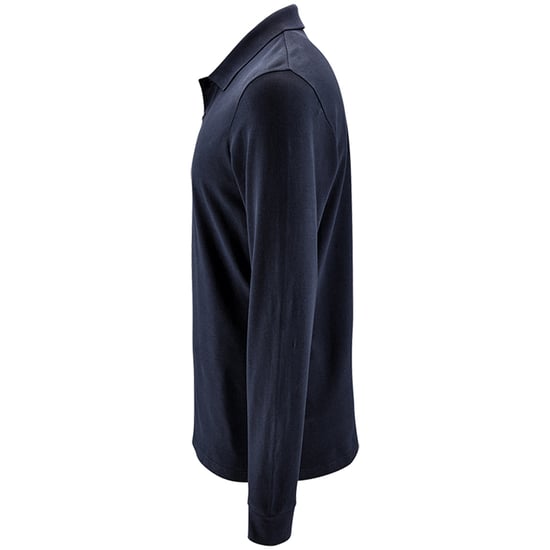 SOLS Mens Perfect Langarm-Pique-Poloshirt (French Navy) - Image 3