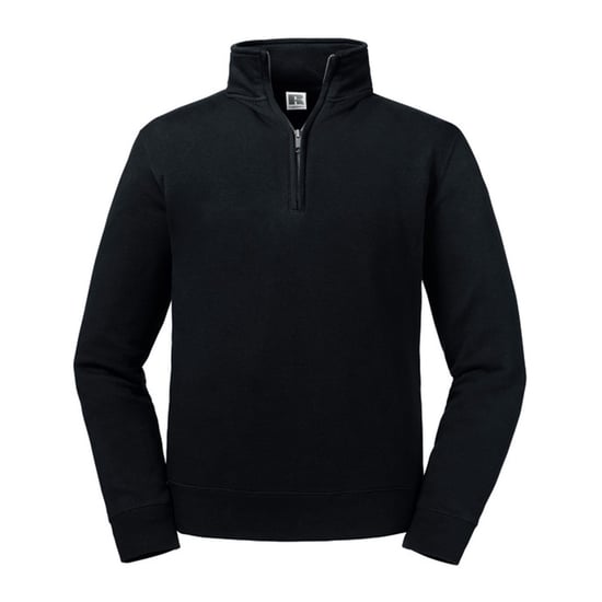 Russell - "Authentic" Sweatshirt mit kurzem Reißverschluss für Herren (Schwarz) - Image 1