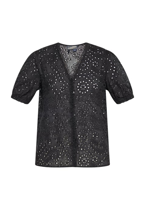 Dreimaster Bluse Damen schwarz - Image 1