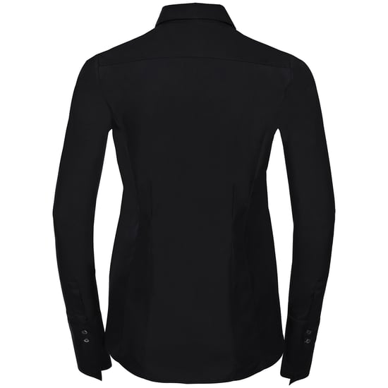 Russell Collection - "Ultimate" Formelles Hemd für Damen Langärmlig (Schwarz) - Image 2