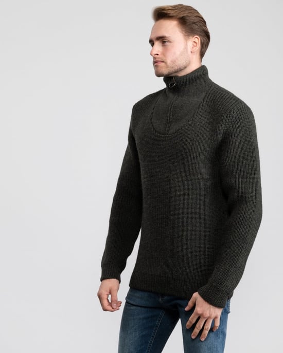 Barbour New Tyne Mens Half-Zip Jumper - Image 5