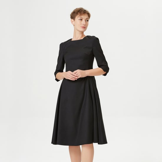Ausgestelltes Schneiderkleid mit quadratischem Ausschnitt - Image 1