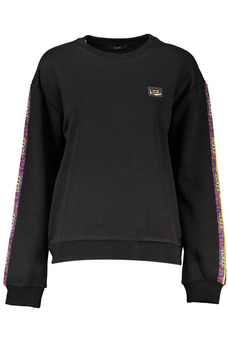 Cavalli Class Schwarzes Baumwolle Damenpullover - Image 1