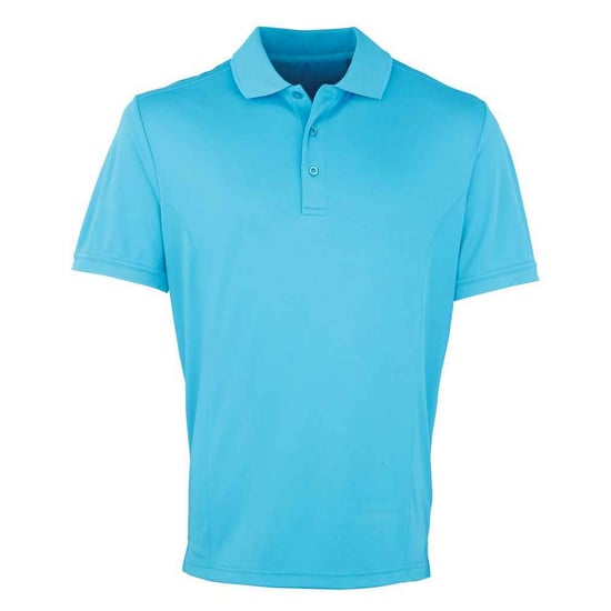 Premier - "Coolchecker" Poloshirt für Herren (Türkis) - Image 1