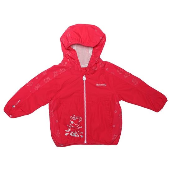 Veste capuche Peppa Pig réfléchissant imperméable Regatta Pour Fille en Rose - Image 5