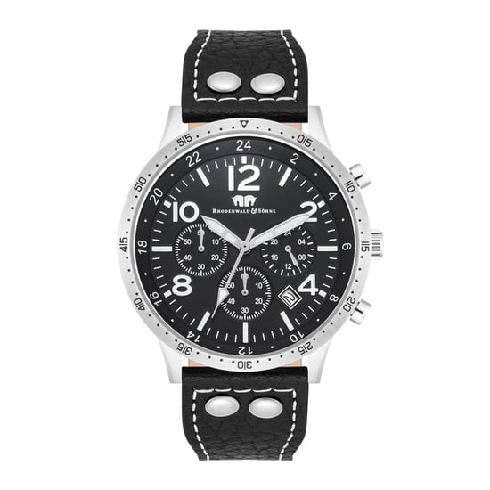 Rhodenwald   Söhne Male Genuine leather Watch 43,8 mm