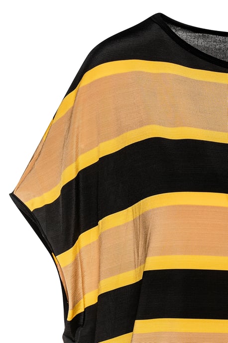 Gestreiftes ärmelloses Top aus Stretch-Jersey - Image 3