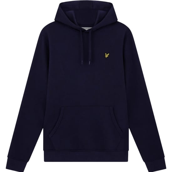 Dunkelblauer Kapuzenpullover mit Lyle & Scott-Logo - Image 1