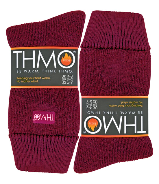 THMO - Ladies Cosy Thermal Slipper Bettsocken mit Anti-Rutsch-Greifern - Image 2