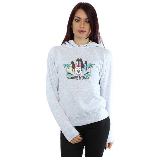 Disney Womens/Ladies Minnie MM Palm Hoodie (Sports Grey)