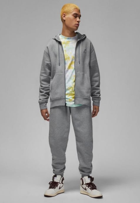 Nike Jordan Brooklyn Fleece-Trainingsanzug für Herren in Grau - Image 1