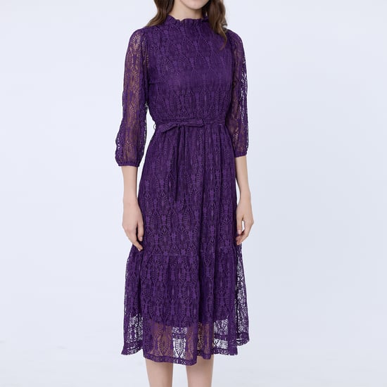 Ausgestelltes Spitzenkleid - Image 5