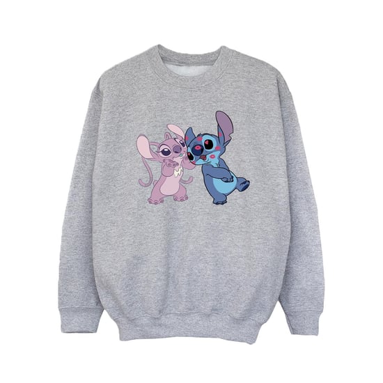 Disney Lilo & Stitch Kisses Sweatshirt für Mädchen (Sport grau) - Image 1