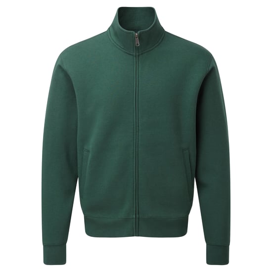Russell Mens Authentic Full Zip Jacket (Bottle Green)